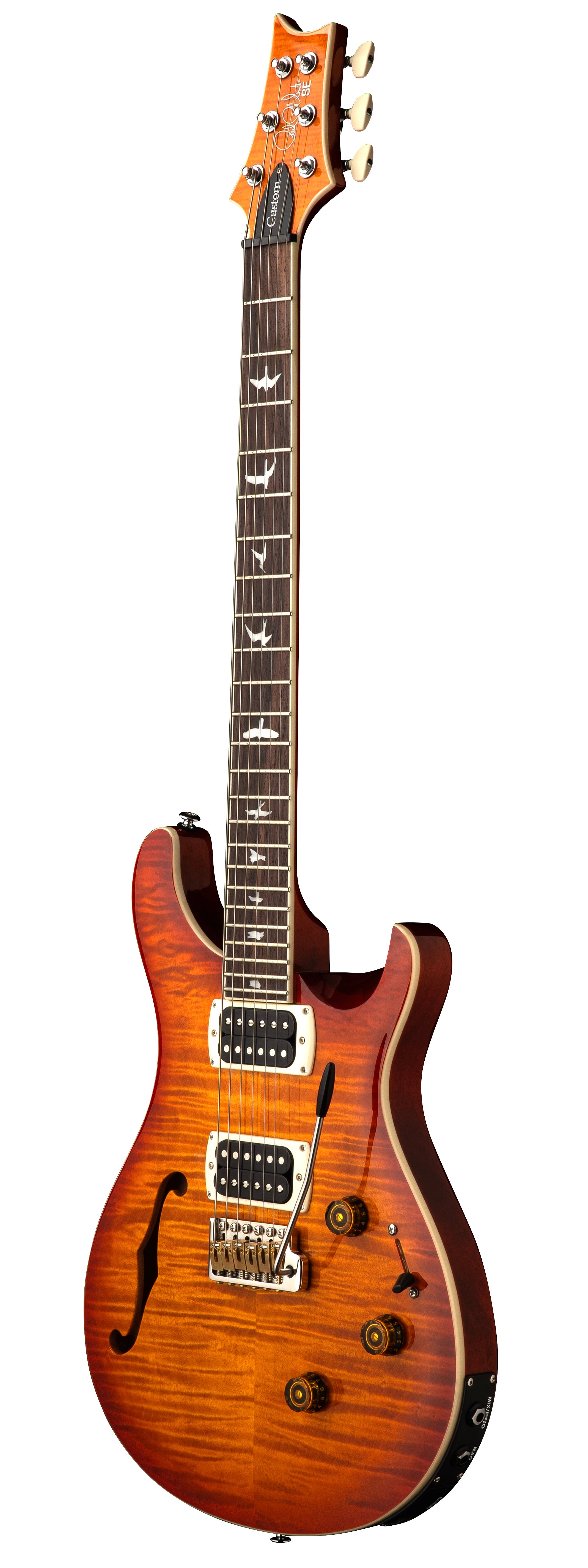 PRS SE Custom 24 Semi-Hollow Piezo - Vintage Sunburst