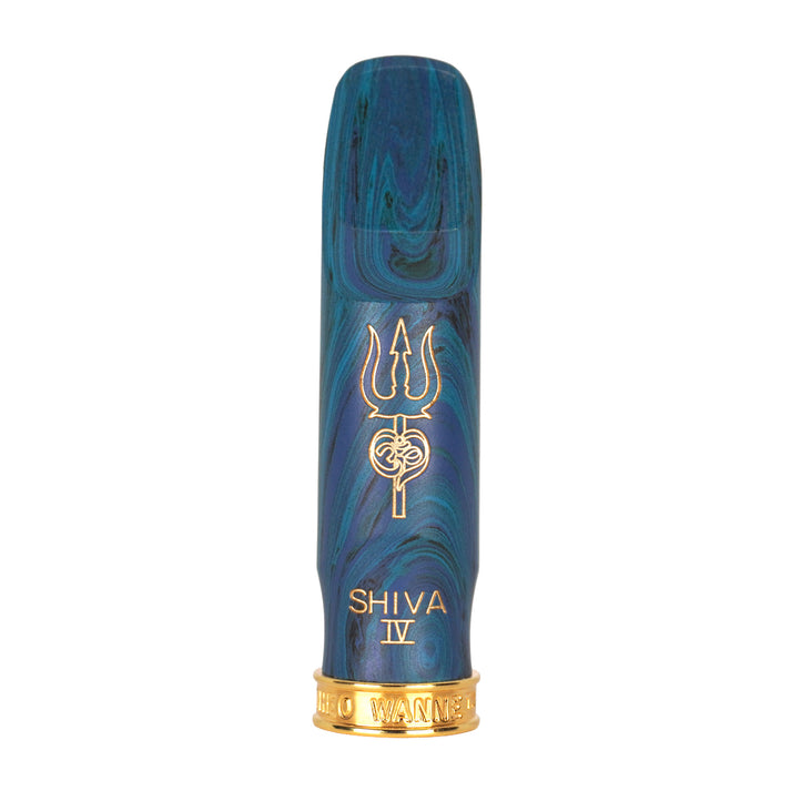 Theo Wanne SHIVA 4 BLUE MARBLED Alto Saxophone Hard Rubber Mouthpiece