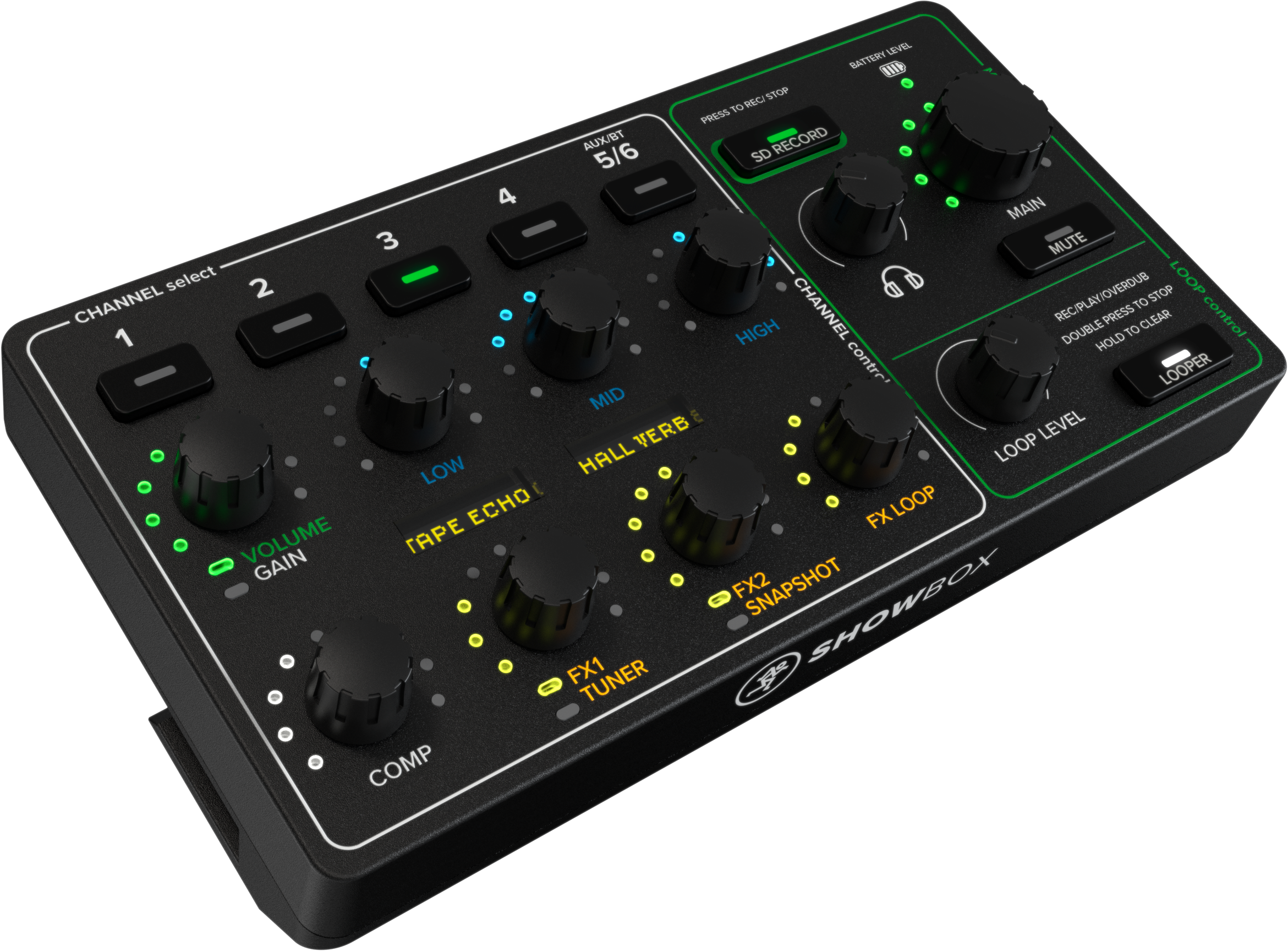 Mackie SHOWBOX  Battery-Powered All-In-One Live Performance RIG with Breakaway MIX Control