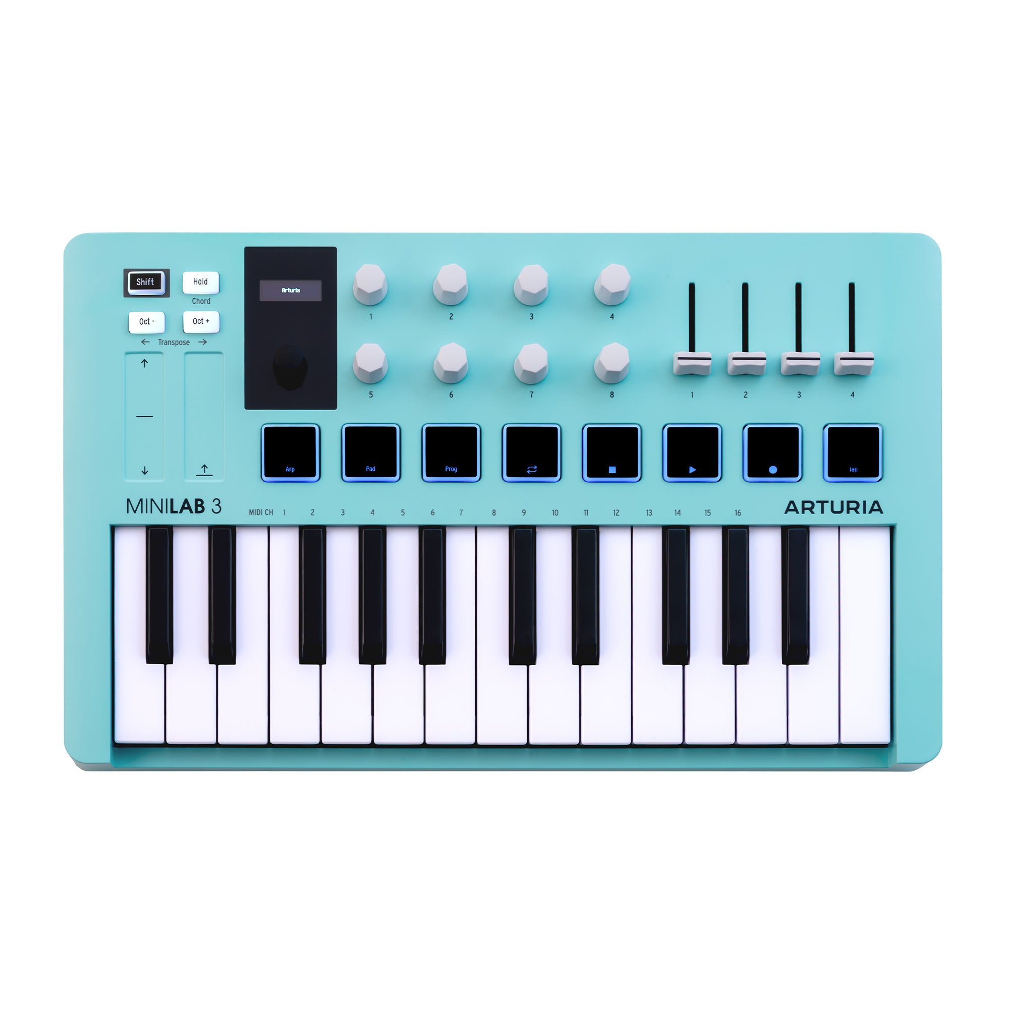 Arturia MiniLab 3 Aquamarine Edition Universal MIDI Controller