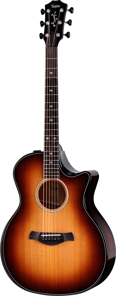 Taylor C14ce C0798 – Grand Auditorium, Striped Western Red Cedar/Mahogany