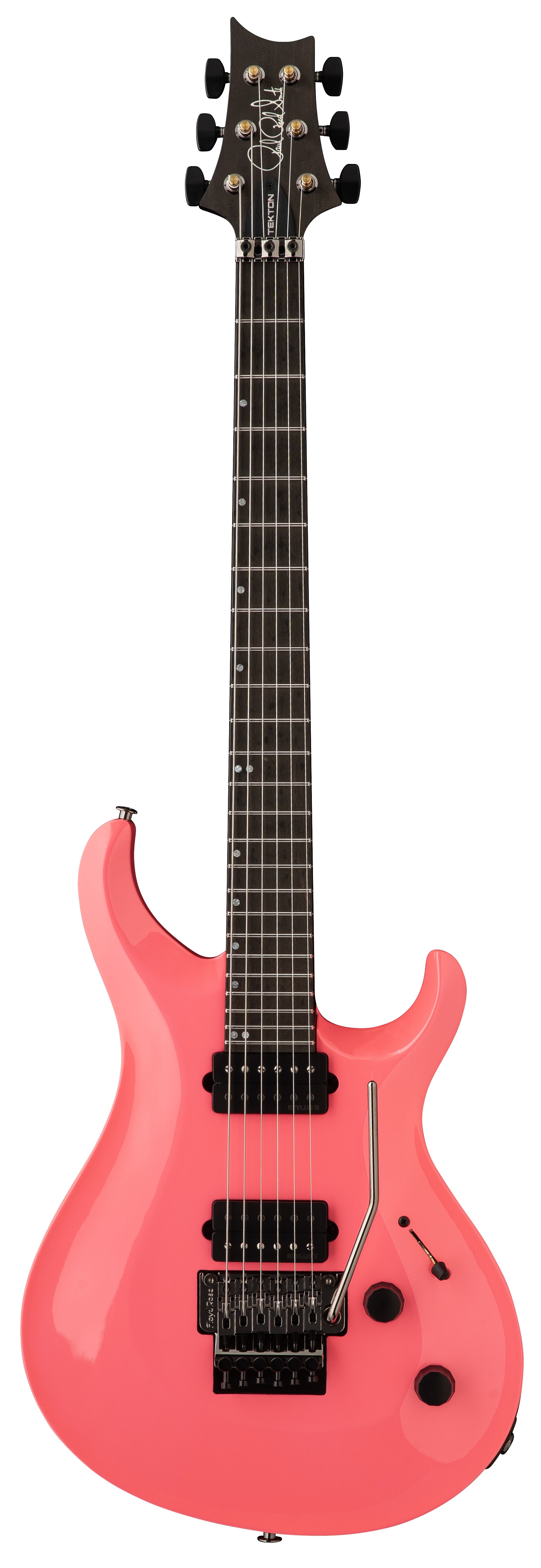 PRS Tekton (Floyd) - NN - Hot Pink (black satin neck)
