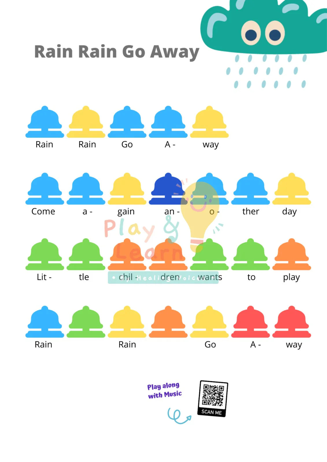 彩虹樂譜(第一冊) Rainbow Bells Music Colour Score Book 1 (Melody)