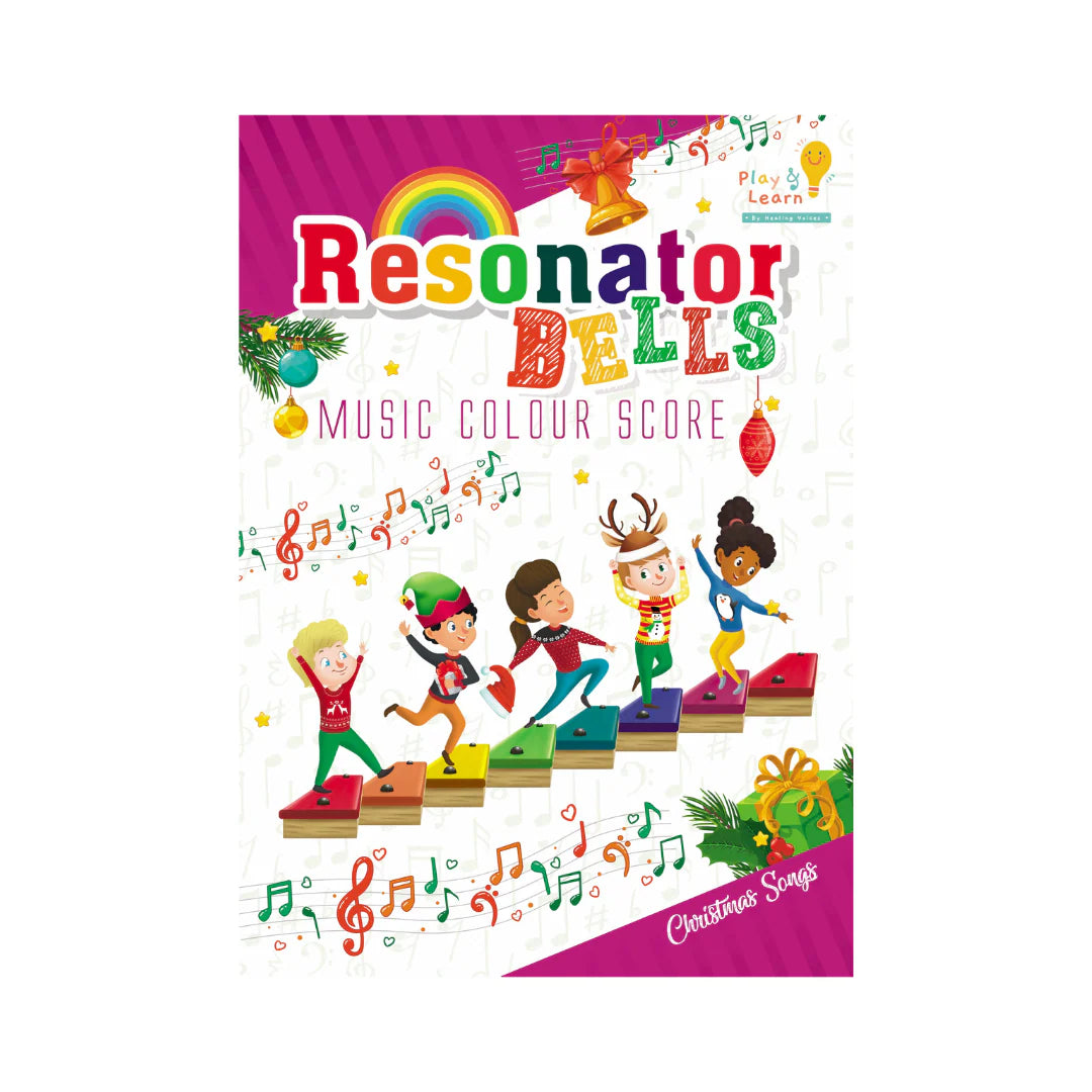 鋼片琴聖誕彩虹樂譜 Resonator Bells Music Colour Score Christmas Book 1
