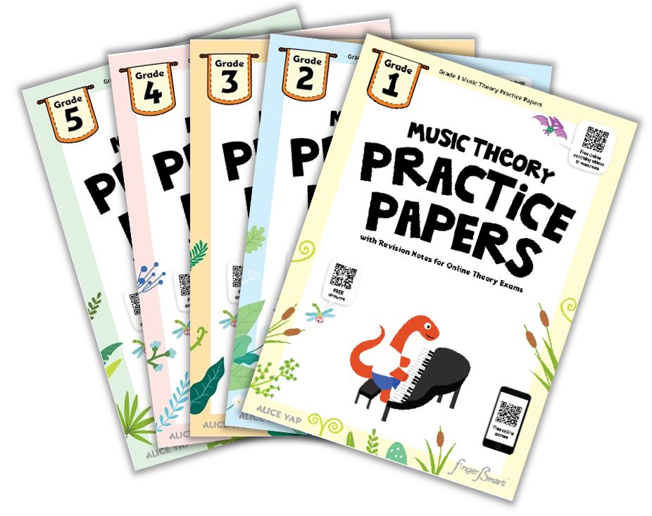 (Package 套裝) MUSIC THEORY Practice Papers Grade 1-5