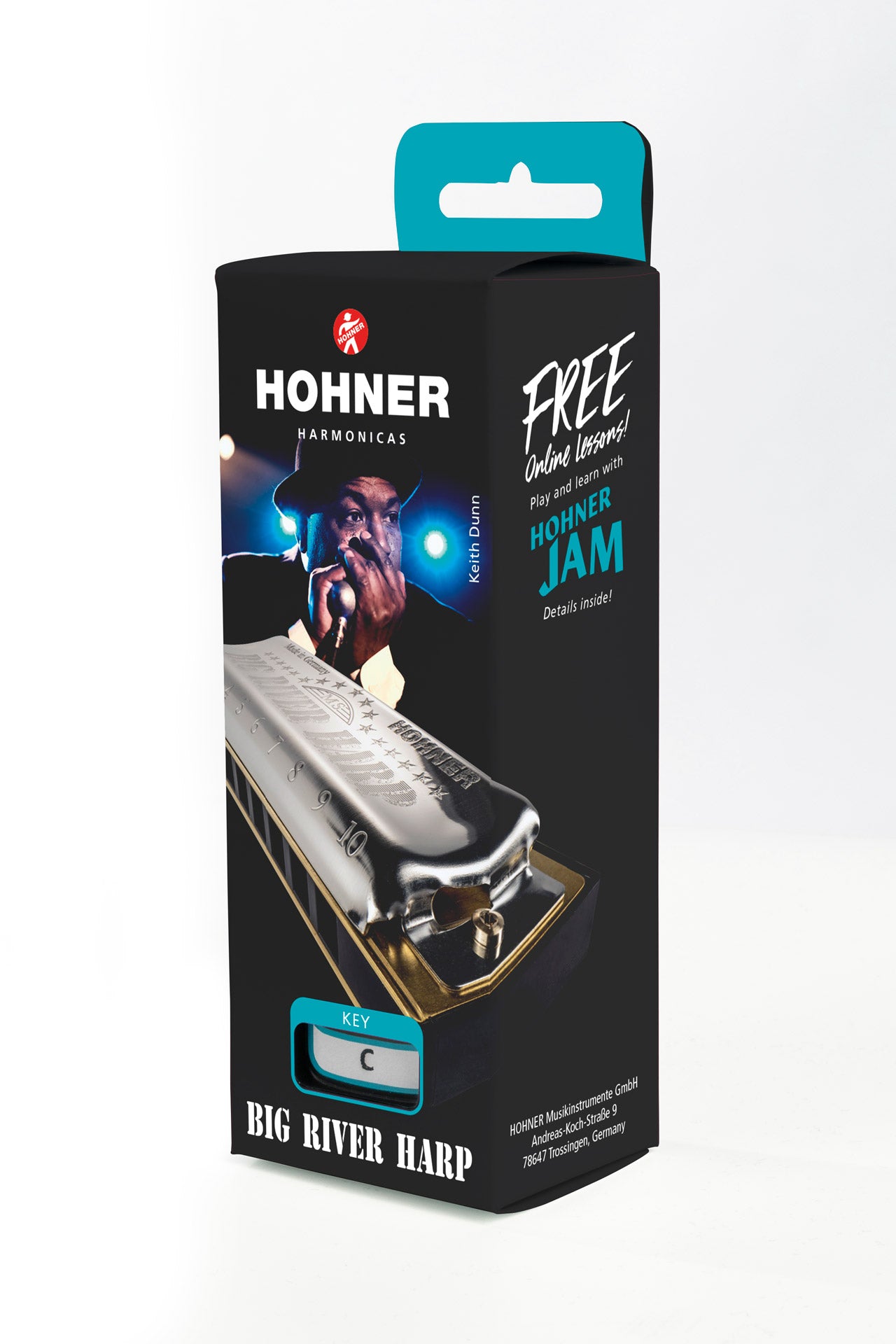[新設計琴盒] Hohner MS Series Big River Harp 10孔全音階口琴, C調