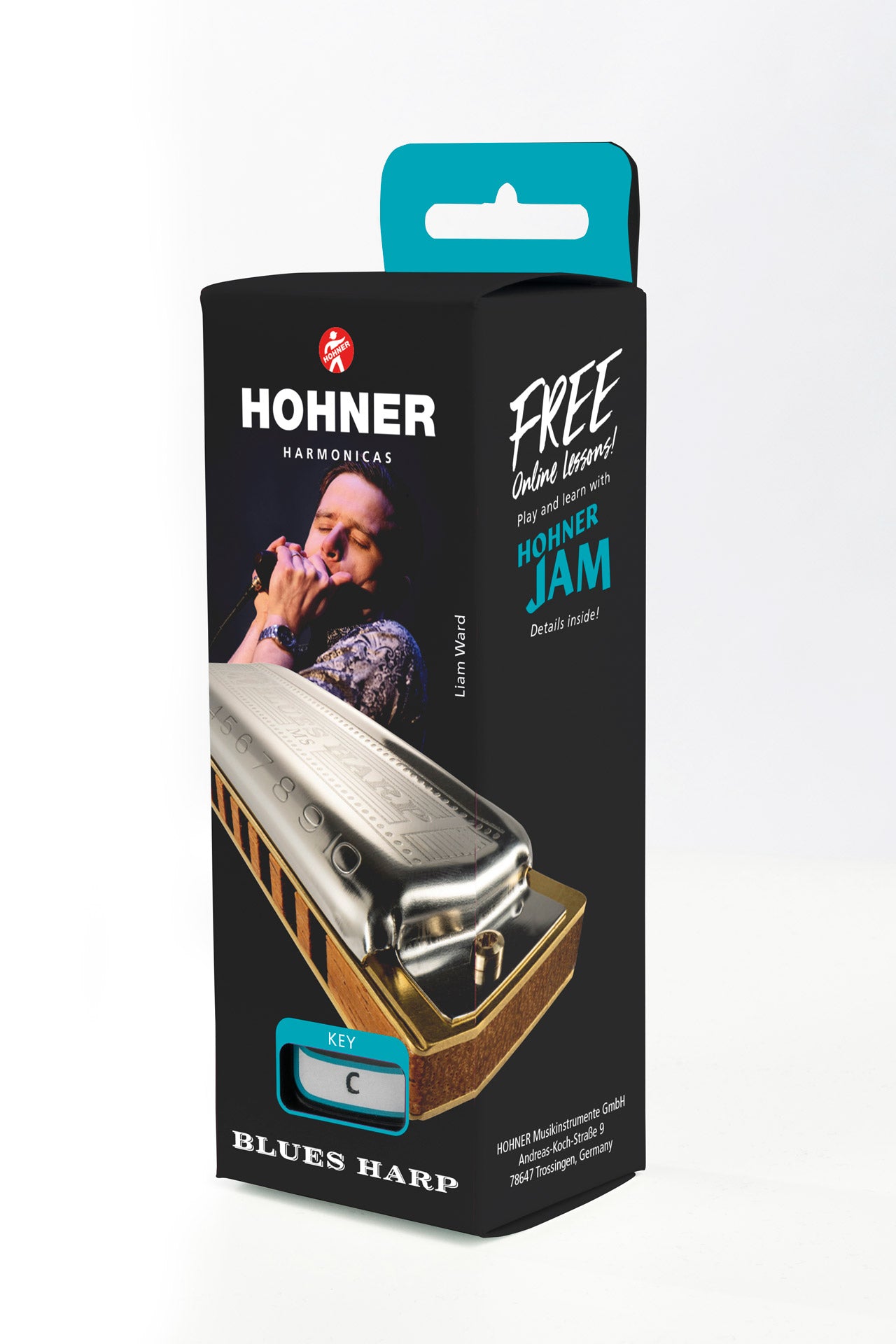 [新設計琴盒] Hohner Blues Harp 10孔全音階口琴 (多音調選擇)