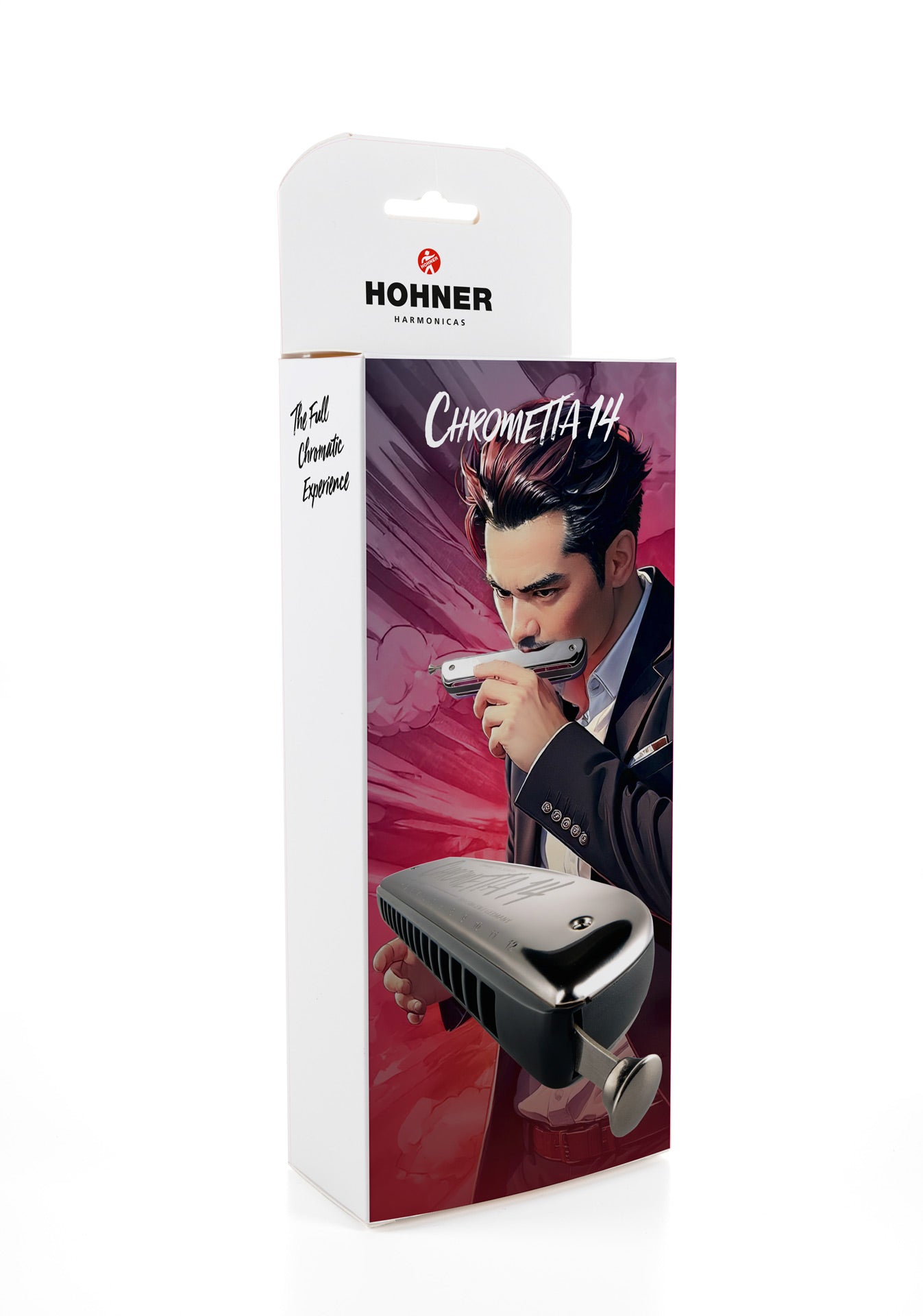 Hohner Chrometta 14 Color Edition,  14孔半音階口琴, C調