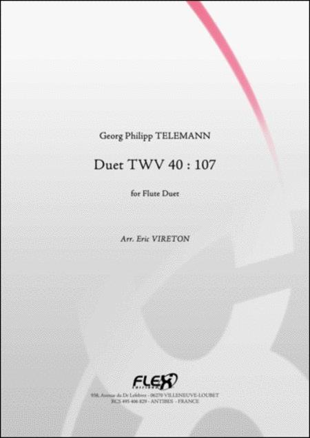 (#305) Duet TWV 40:107 for Flute Duet
