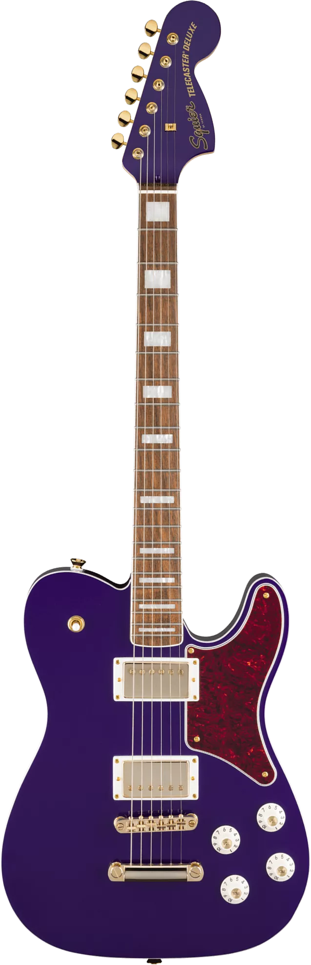 Squier FSR Paranormal Troublemaker Telecaster Deluxe Electric Guitar Purple Metallic