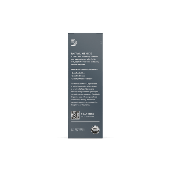 D'addario Royal Hemke Organic Tenor Saxophone Reed