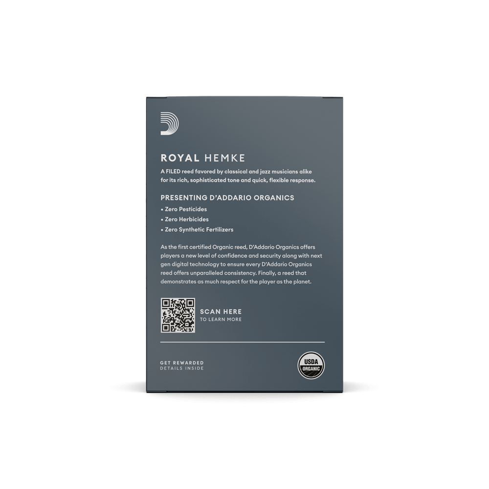 D'addario Royal Hemke Organic Soprano Saxophone Reed