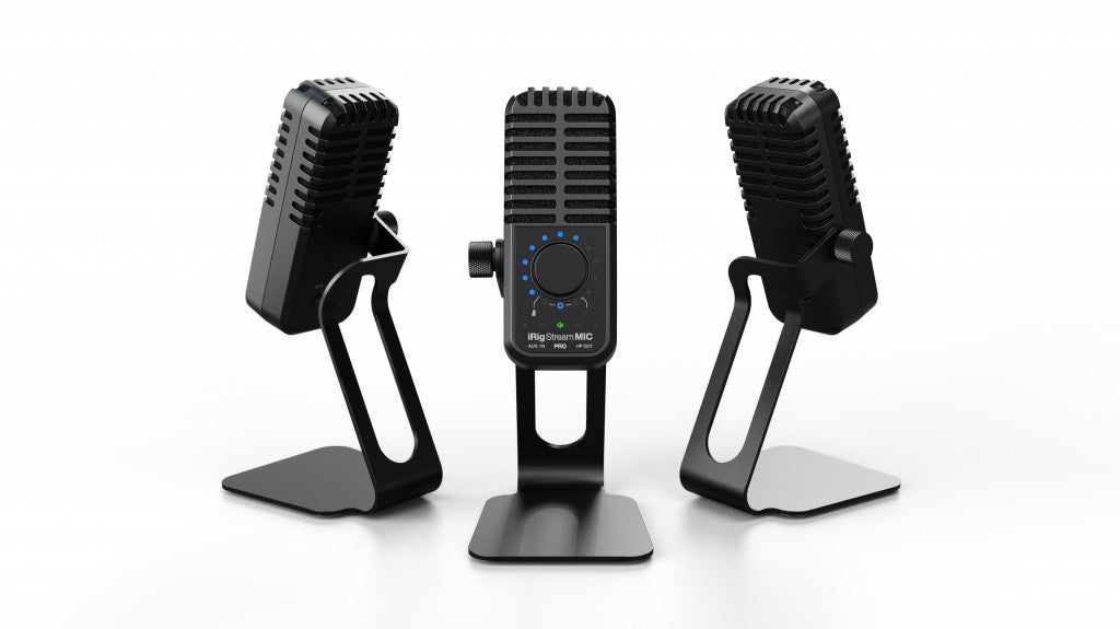Id Spring Mics IK Multimedia iRig Stream Mic Pro - Compact Multi-pattern Microphone a ...