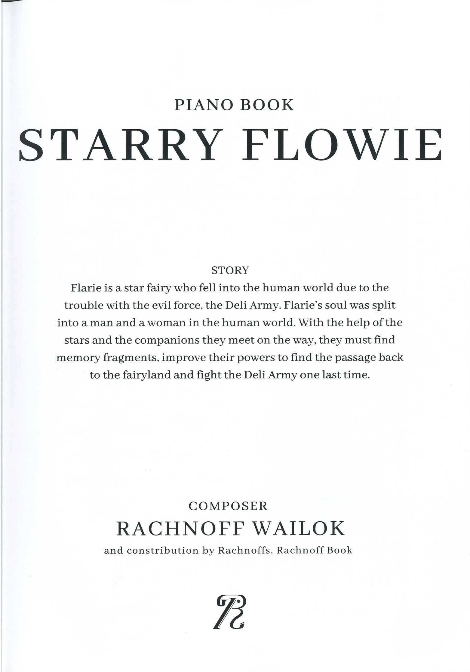 Starry Flowie Easy Piano Score