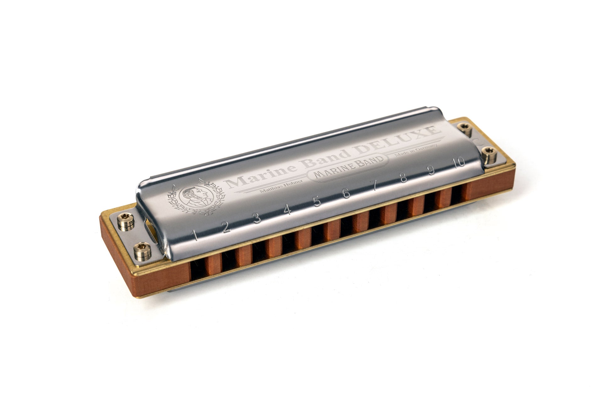 [新設計琴盒] Hohner Marine Band Deluxe 10孔全音階口琴 (多音調選擇)