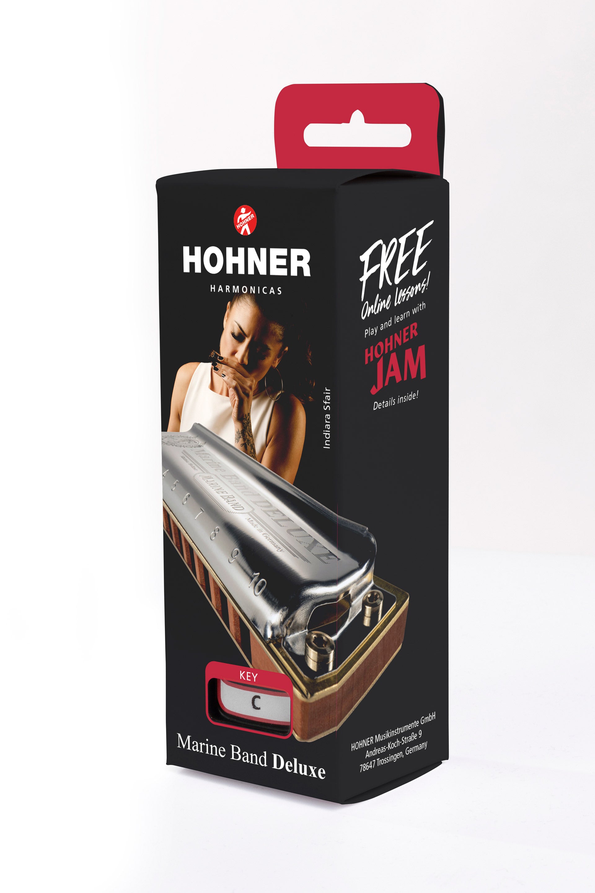 [新設計琴盒] Hohner Marine Band Deluxe 10孔全音階口琴 (多音調選擇)