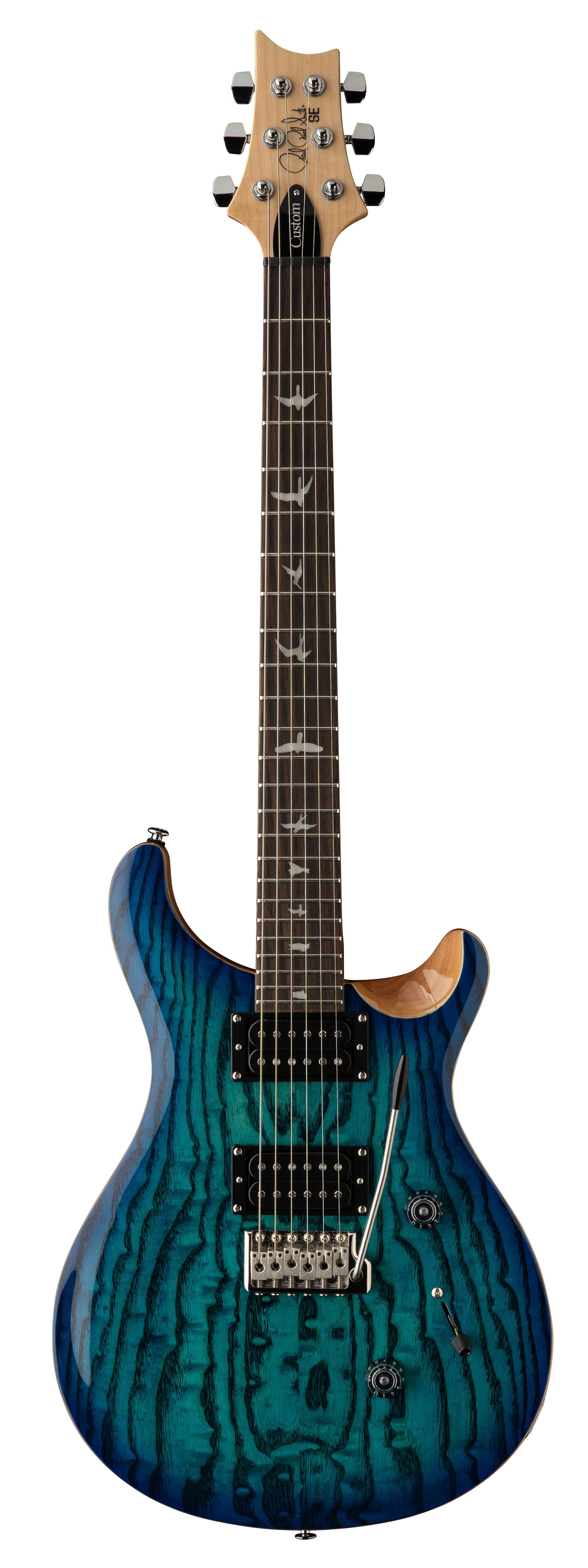 PRS SE Custom 24 Burled Ash Limited Edition (Lake Blue)