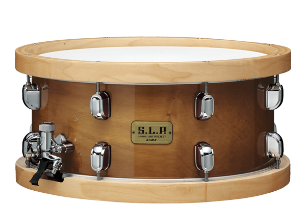 TAMA SLP Series 14" x 6.5" Studio Maple Snare w/ Wood Hoops - Sienna Finish