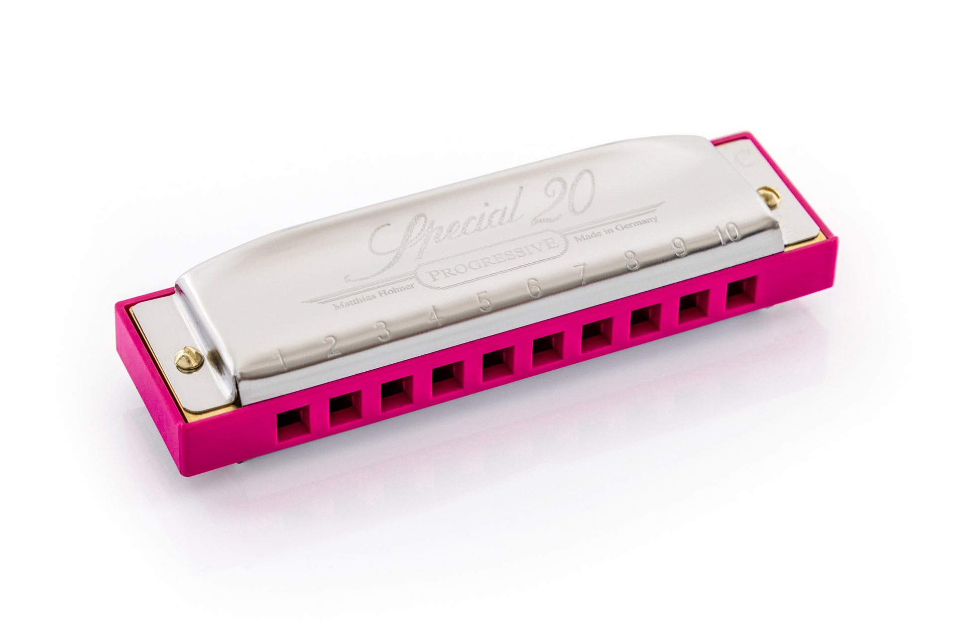 [新設計琴盒] Hohner Special 20 Pink 10孔全音階口琴