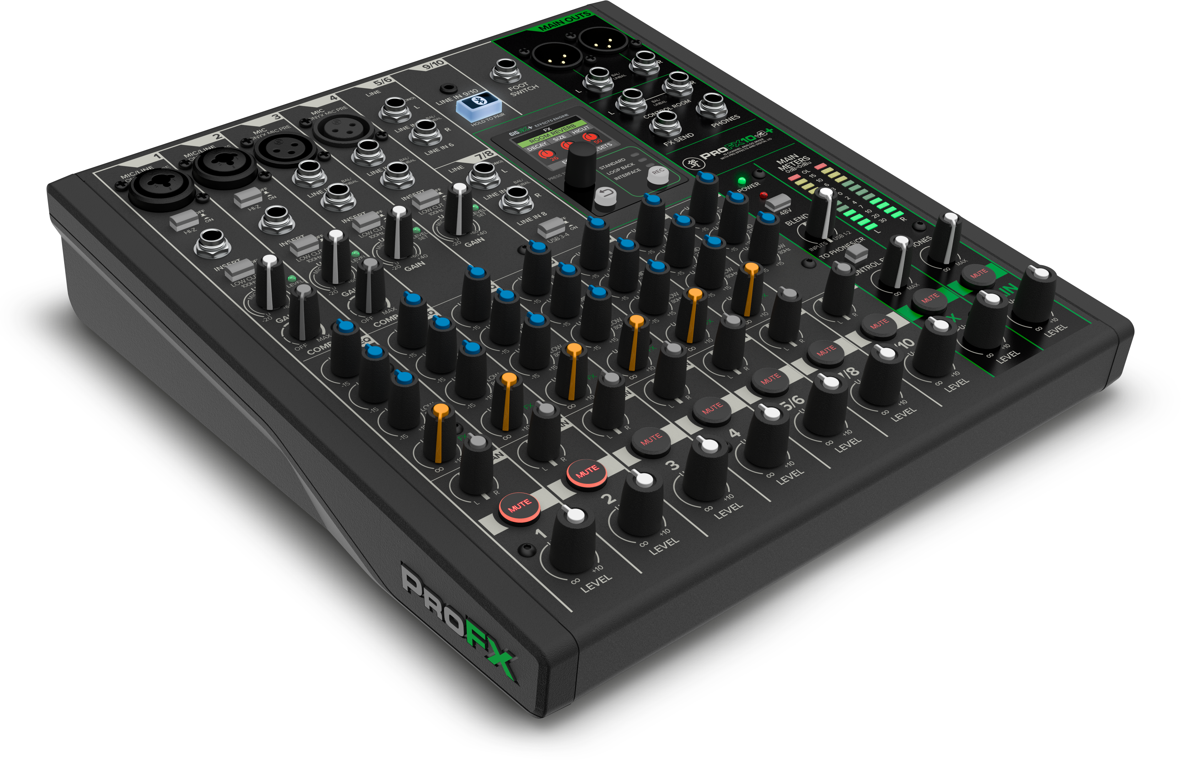 Mackie ProFX10V3+  10-CH ANALOG MIXERS WITH ENHANCED FX, USB RECORDING MODES AND BLUETOOTH