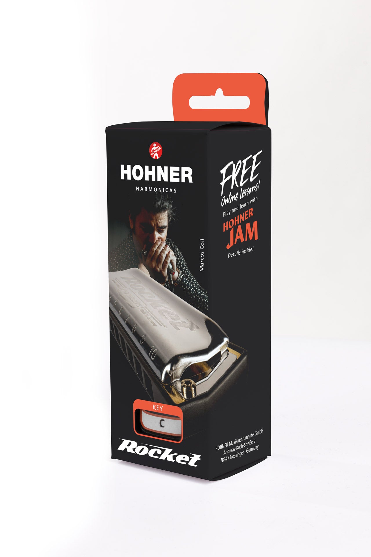 [新設計琴盒] Hohner Rocket 10孔全音階口琴 (多音調選擇)