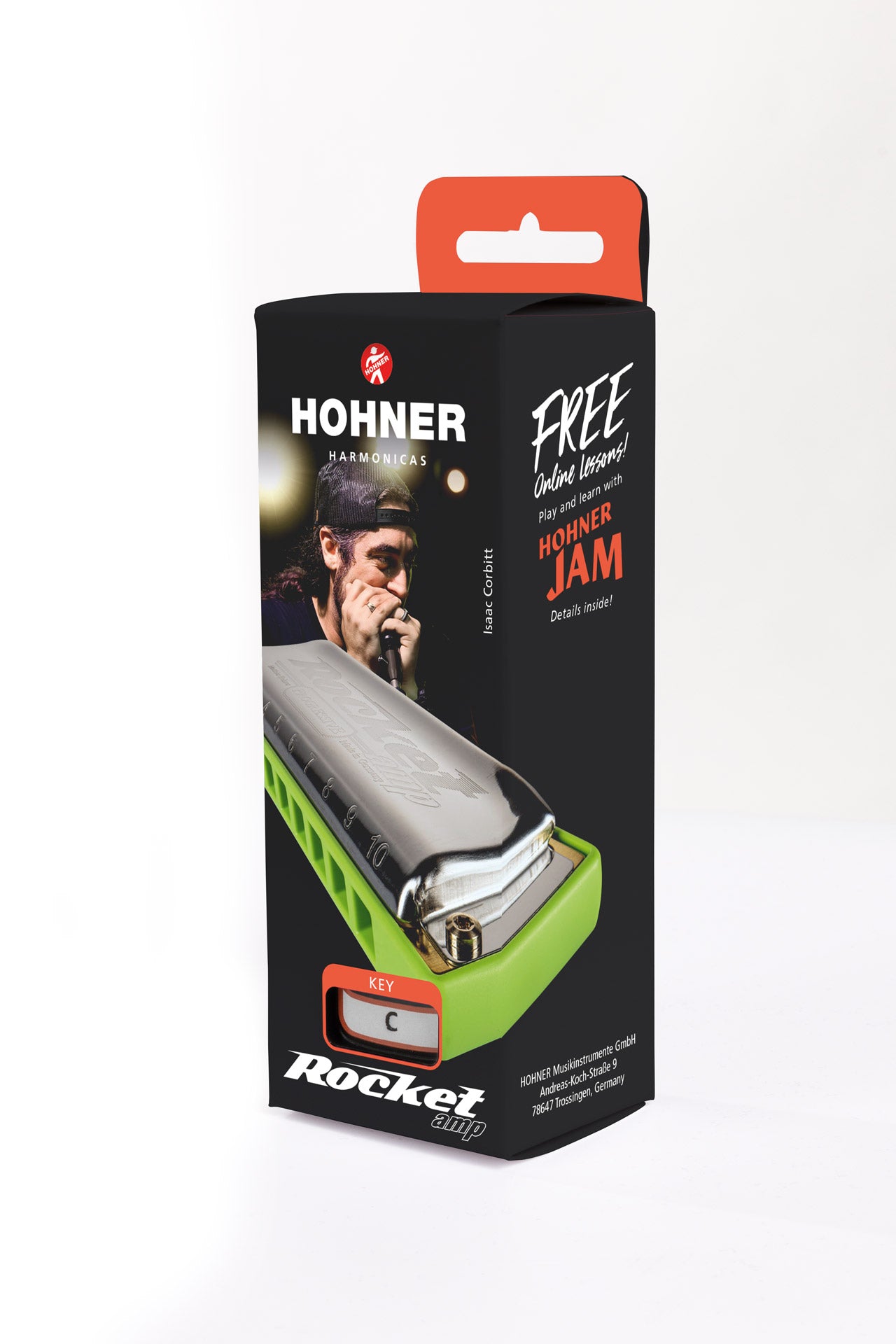 [新設計琴盒] Hohner Rocket Amp 10孔全音階口琴 (多音調選擇)