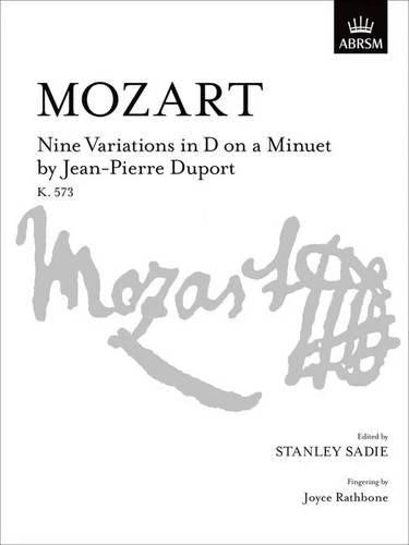 Mozart 莫札特 9 Variations in D on a Minuet by Jean-Pierre Duport, K. 573