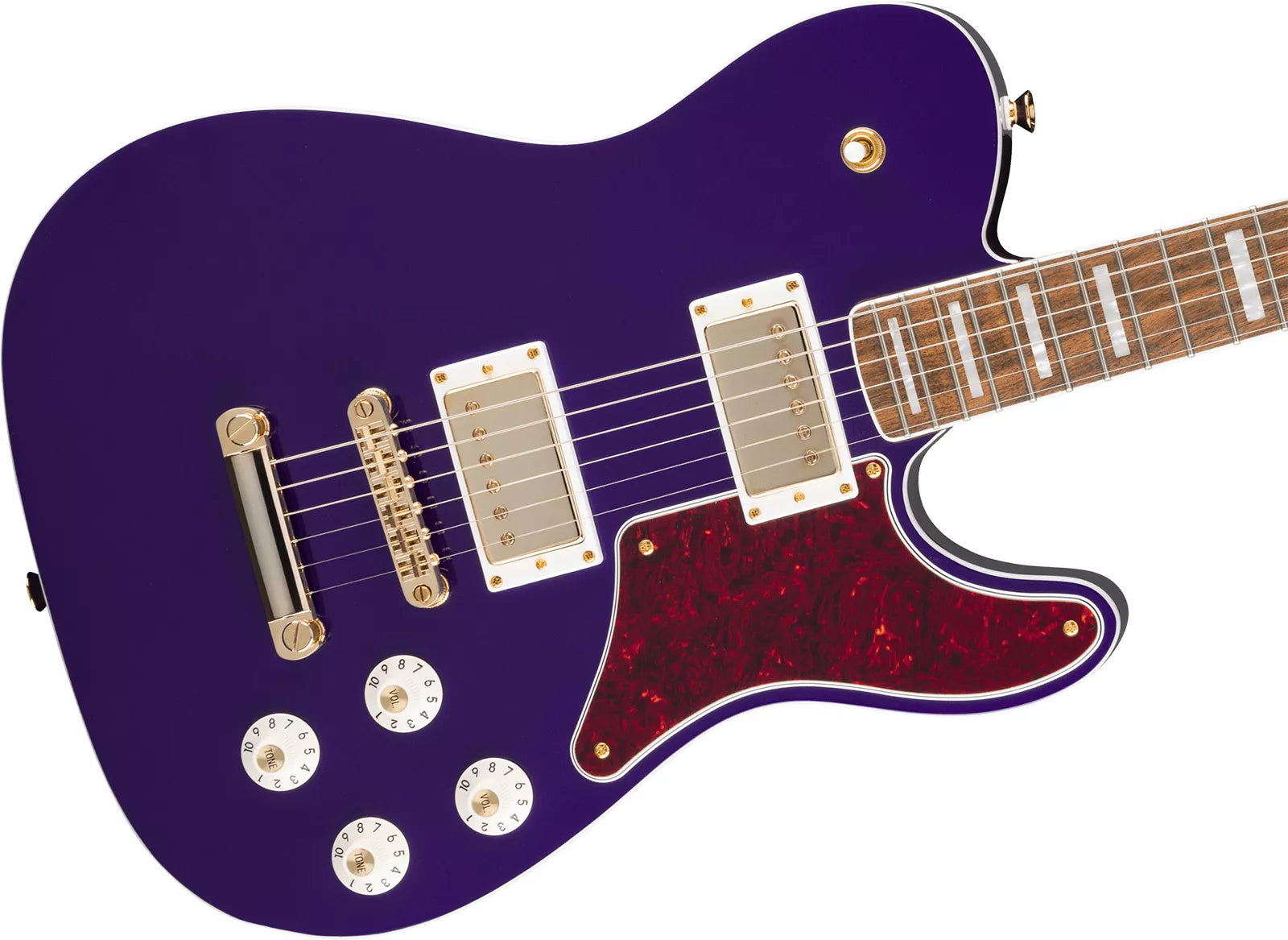 Squier FSR Paranormal Troublemaker Telecaster Deluxe Electric Guitar Purple Metallic