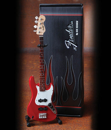FENDER™ JAZZ BASS™ – CLASSIC RED FINISH Miniature Guitar Replica