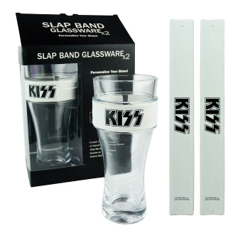Kiss – Glassware/Slap Bands 2-Pack