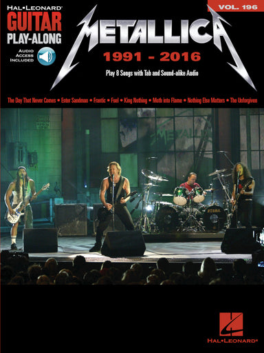 Metallica-1991-2016
Guitar-Play-Along-Volume-196