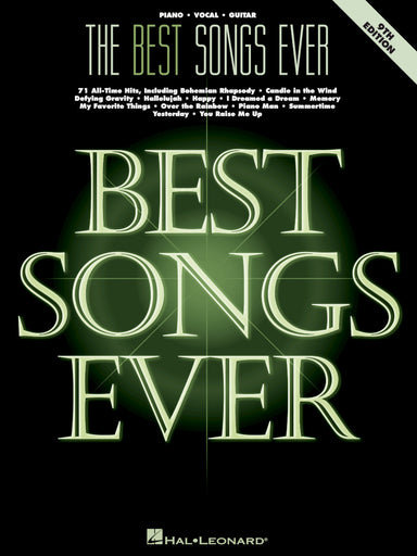 The Best Songs Ever – 9th Edition For Piano/Vocal/Guitar