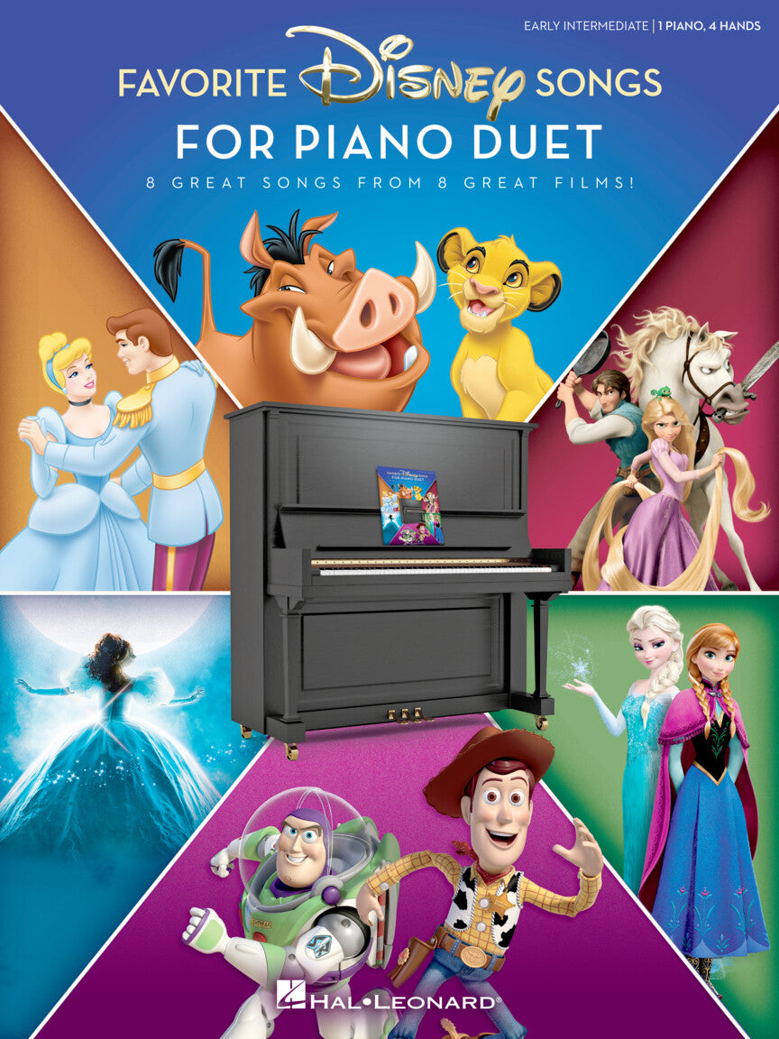 Favorite Disney Songs For Piano Duet 1 Piano, 4 Hands / Early Intermediate
