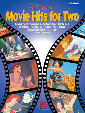 Disney Movie Hits For Two Lower-Intermediate Level Piano Duets