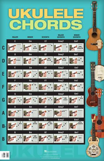 Ukulele Chords Poster  22 x 34 