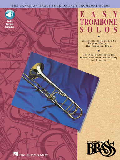 Canadian Brass Book Of Easy Trombone Solos With Online Audio of Performances and Accompaniments