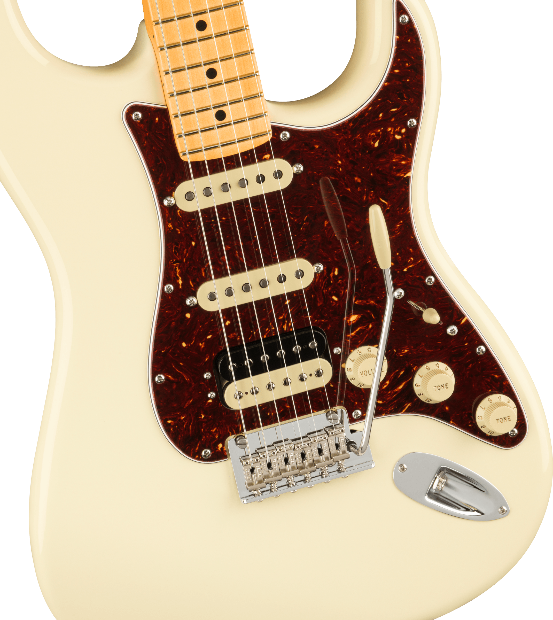 Fender American Professional II Stratocaster® HSS, Maple Fingerboard, Olympic White