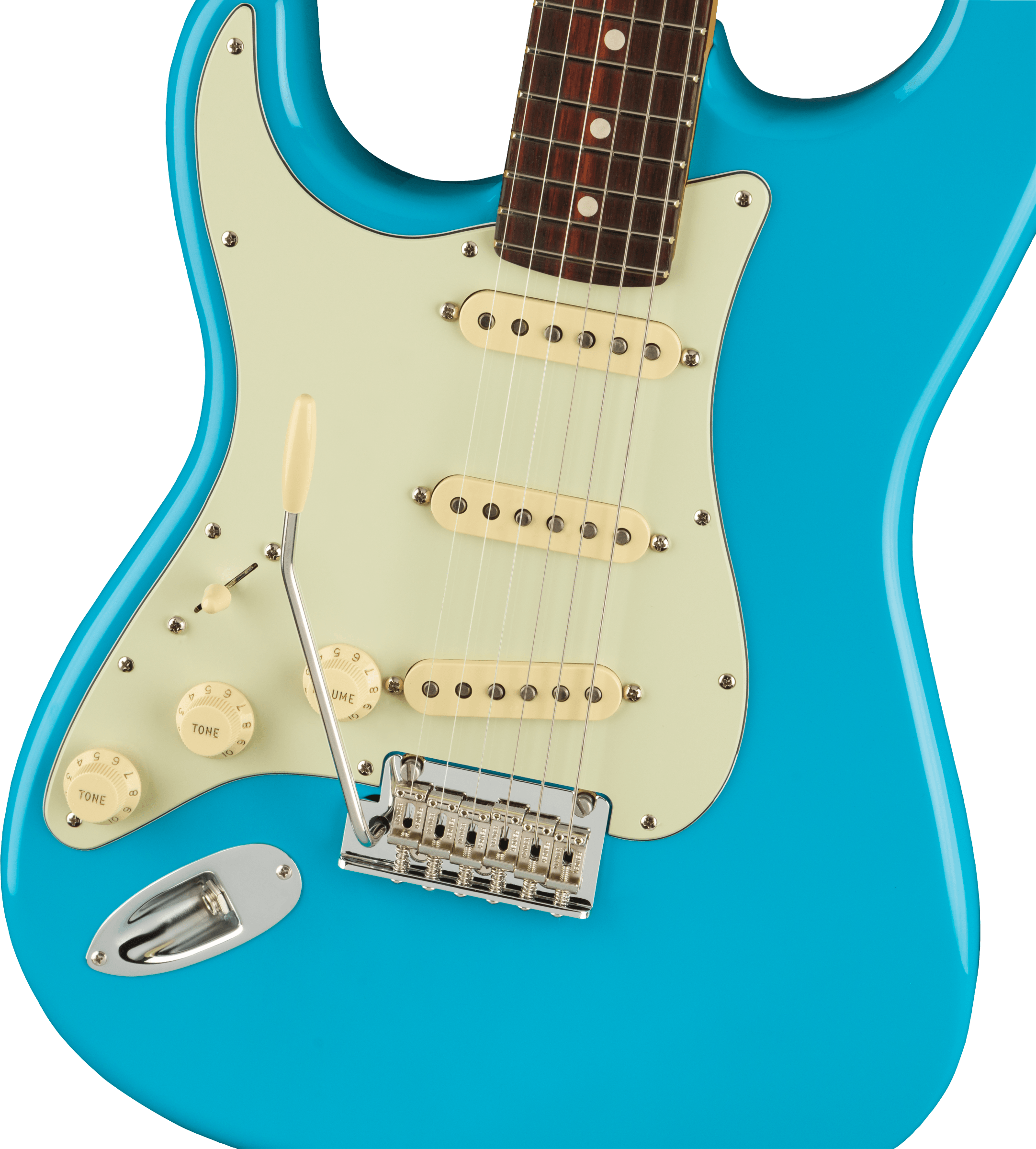 Fender American Professional II Stratocaster® Left-Hand, Rosewood Fingerboard, Miami Blue