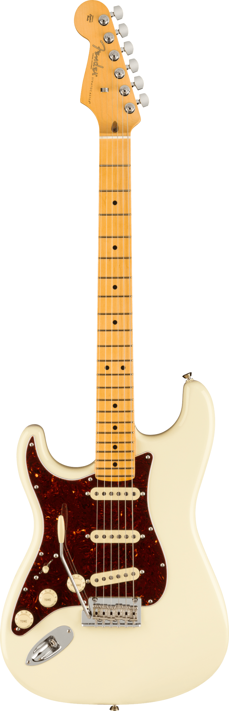 Fender American Professional II Stratocaster® Left-Hand, Maple Fingerboard, Olympic White