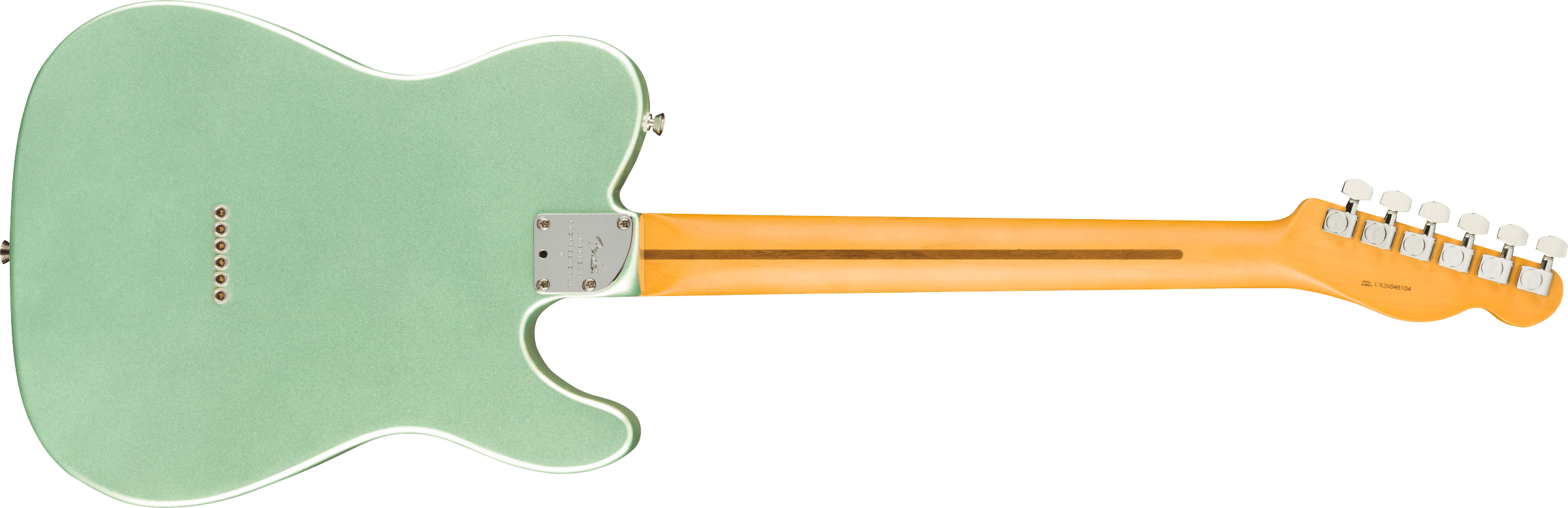 Fender American Professional II Telecaster® Left-Hand, Maple Fingerboard, Mystic Surf Green
