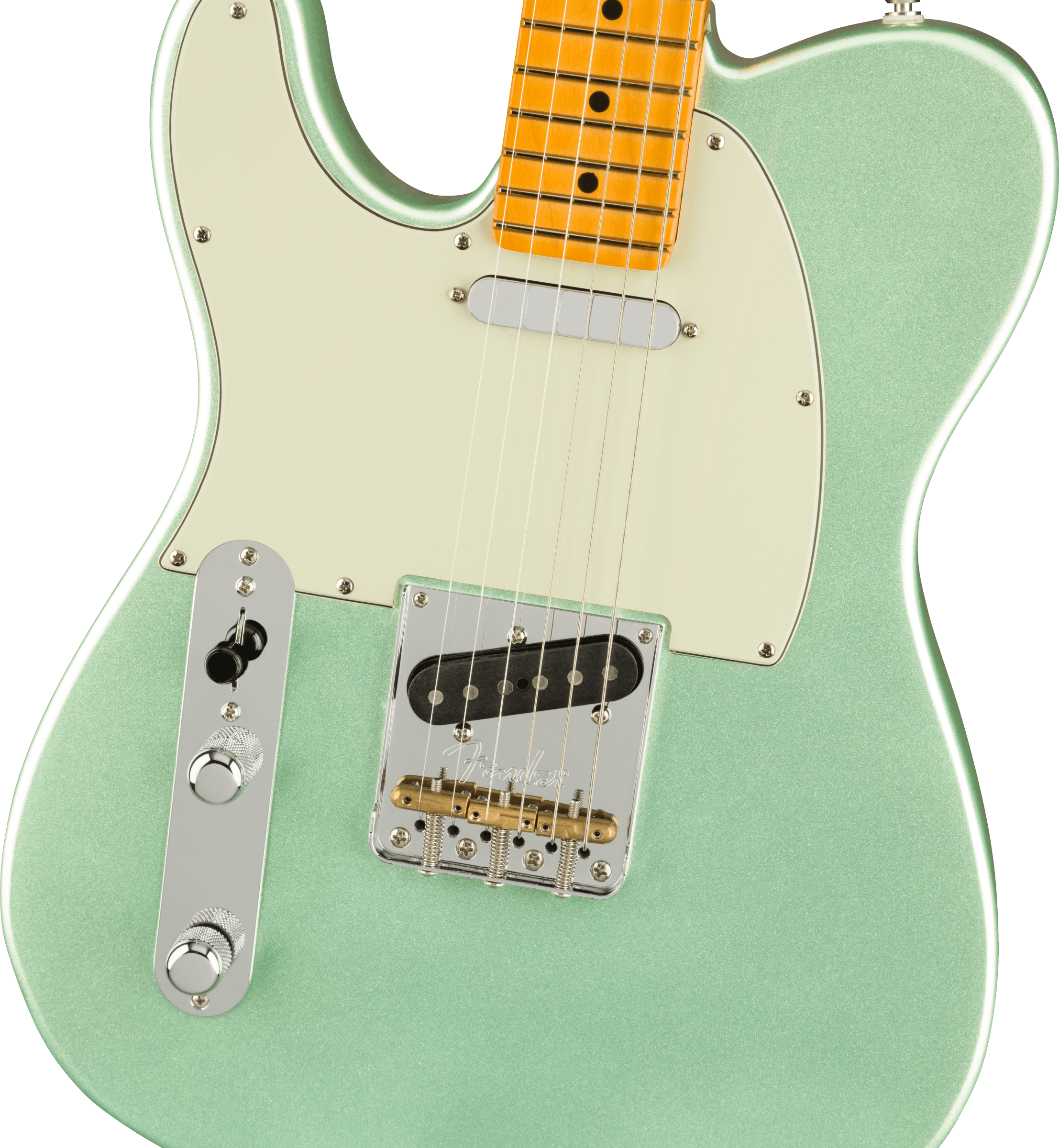Fender American Professional II Telecaster® Left-Hand, Maple Fingerboard, Mystic Surf Green