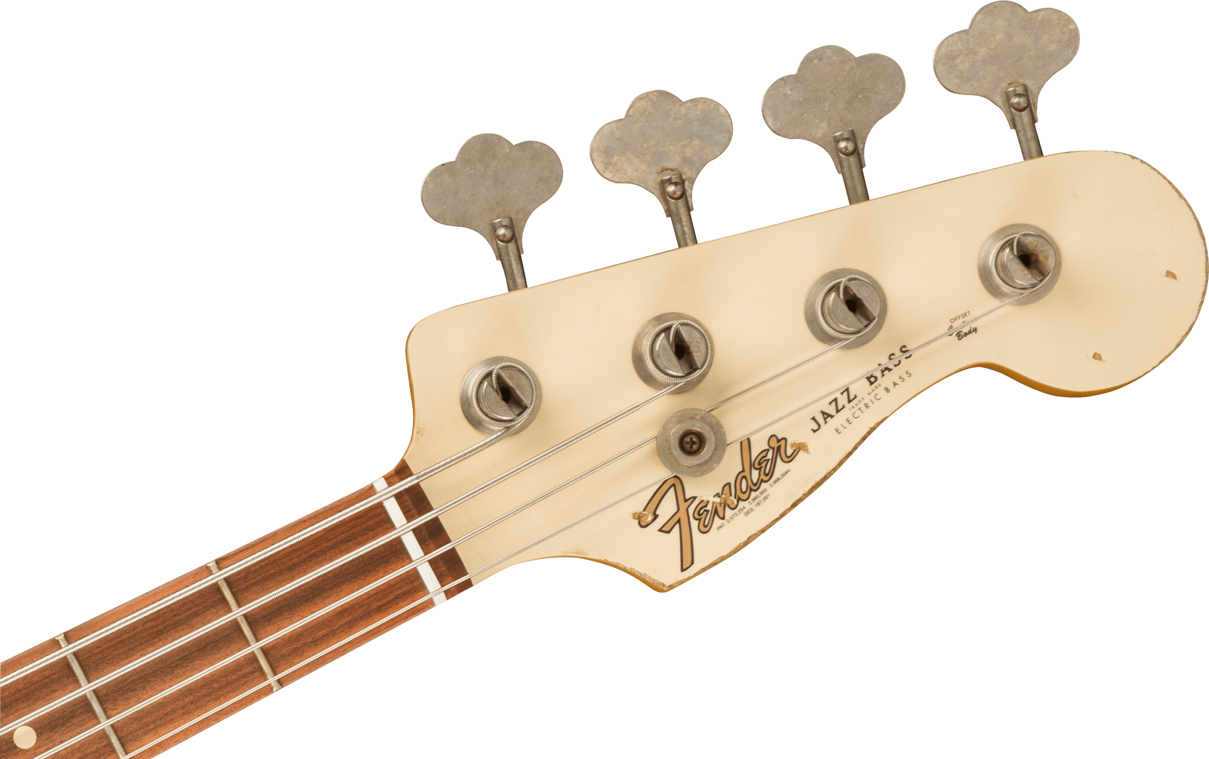 Fender 60th Anniversary Road Worn® Jazz Bass®, Pau Ferro Fingerboard, Olympic White
