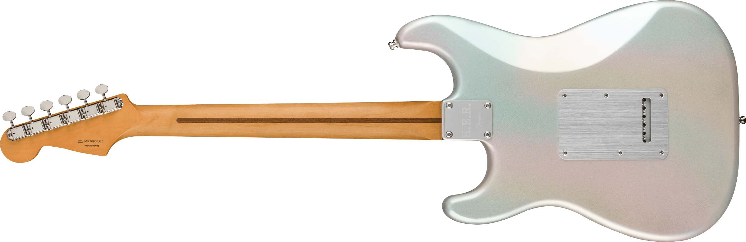 Fender H.E.R. Stratocaster®, Maple Fingerboard, Chrome Glow