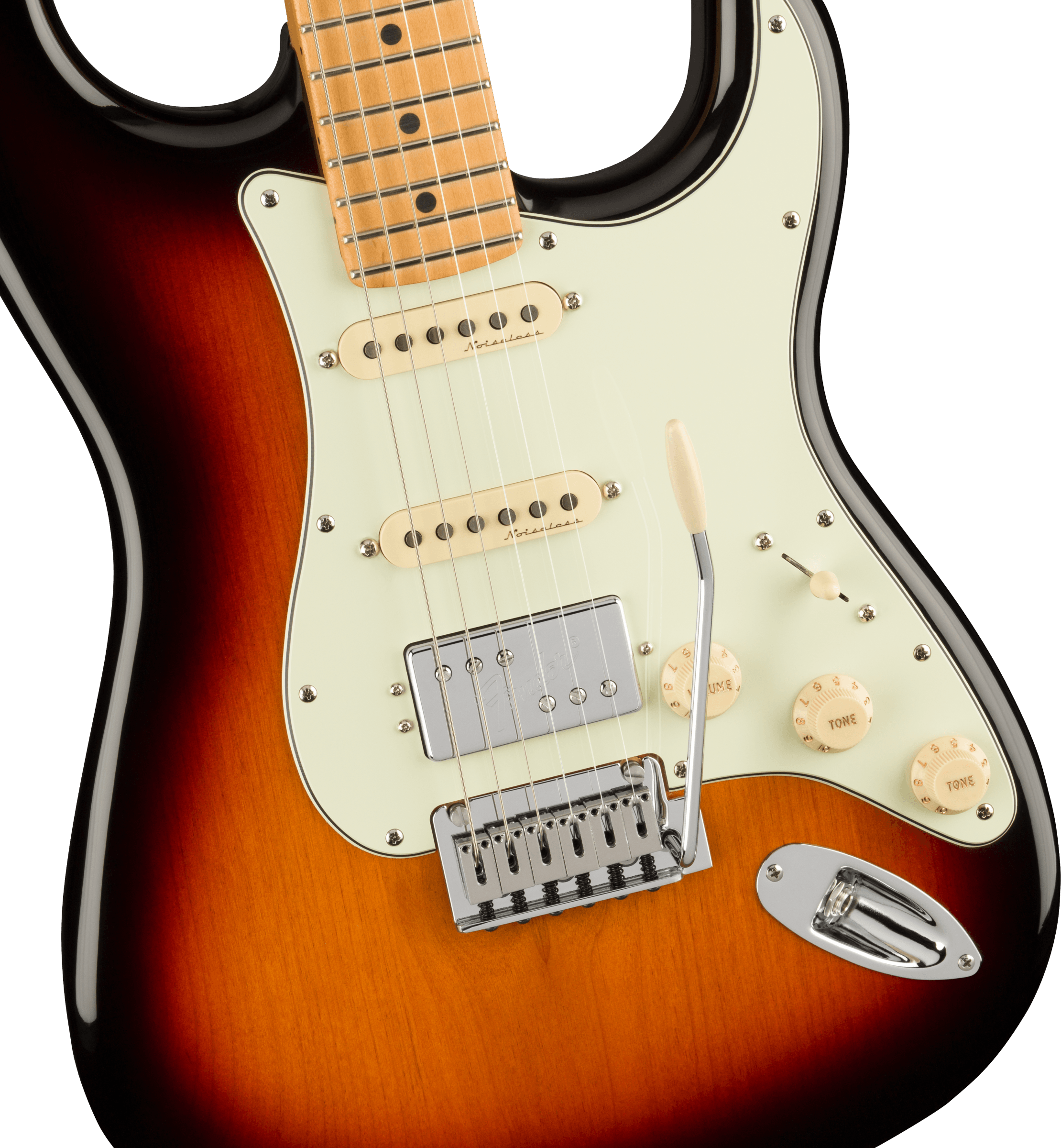 Fender Player Plus Stratocaster® HSS, Maple Fingerboard, 3-Color Sunburst