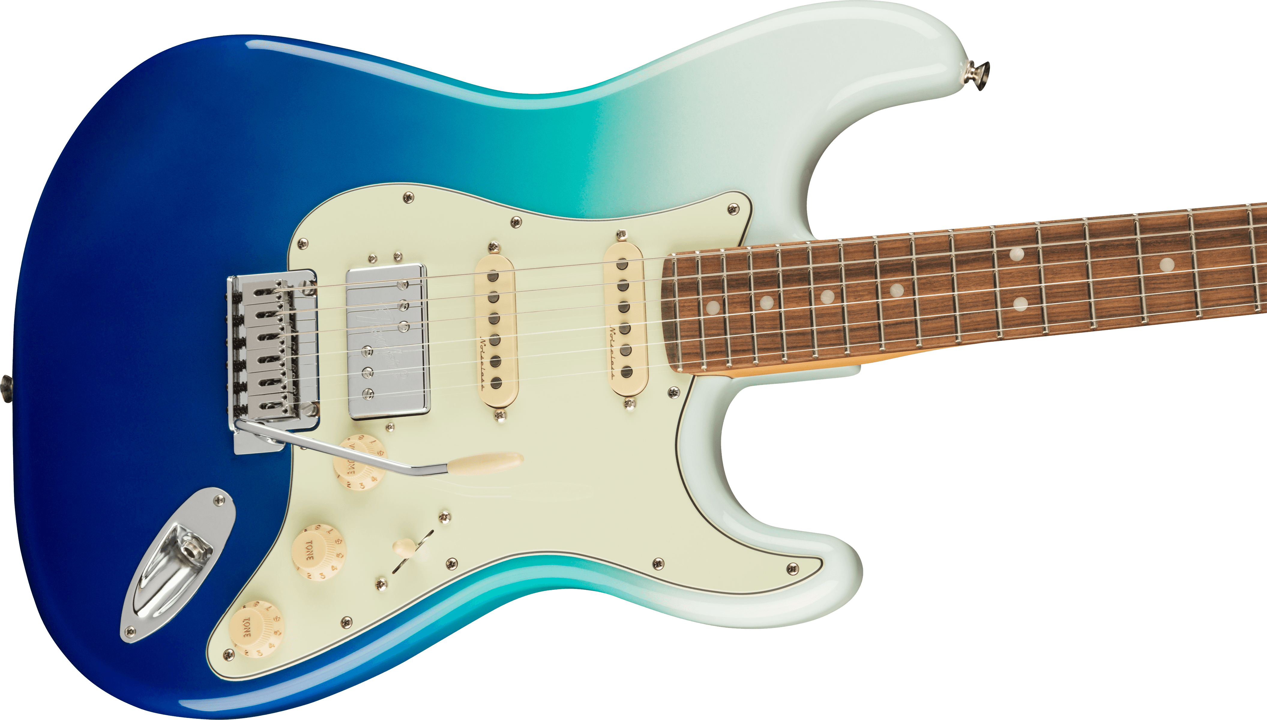 Fender Player Plus Stratocaster® HSS, Pau Ferro Fingerboard, Belair Blue