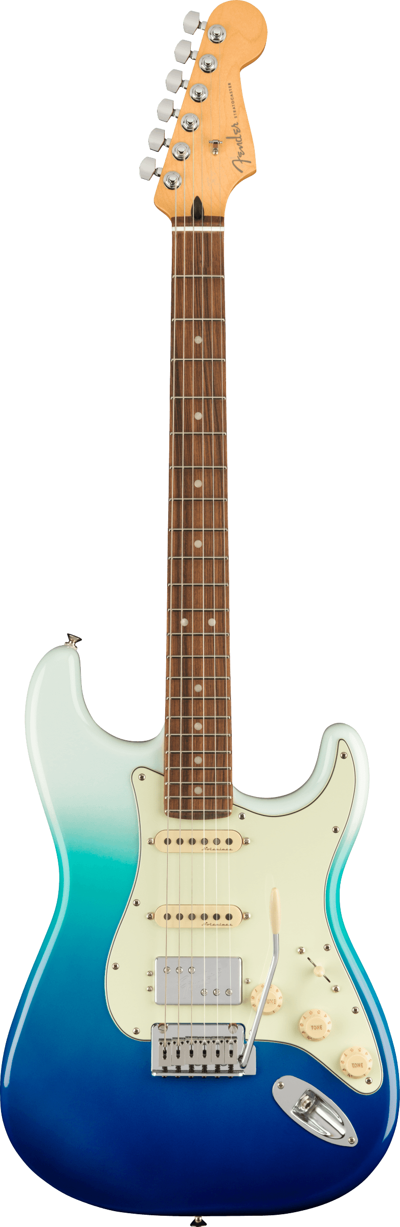 Fender Player Plus Stratocaster® HSS, Pau Ferro Fingerboard, Belair Blue