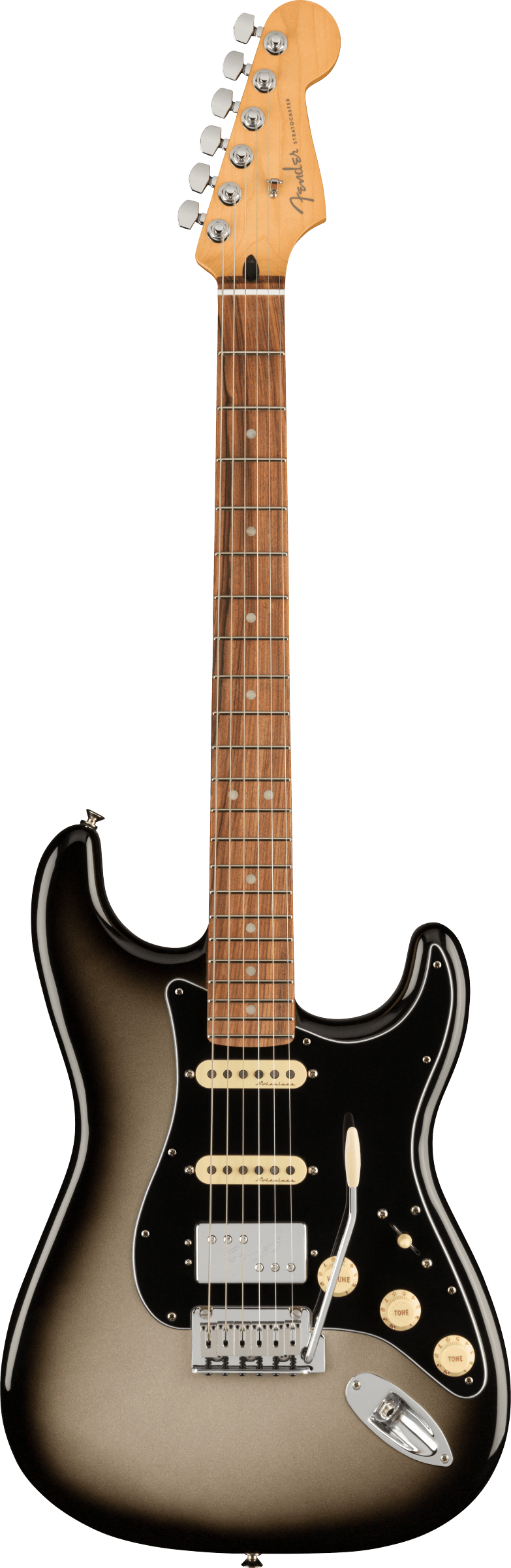 Fender Player Plus Stratocaster® HSS, Pau Ferro Fingerboard, Silverburst