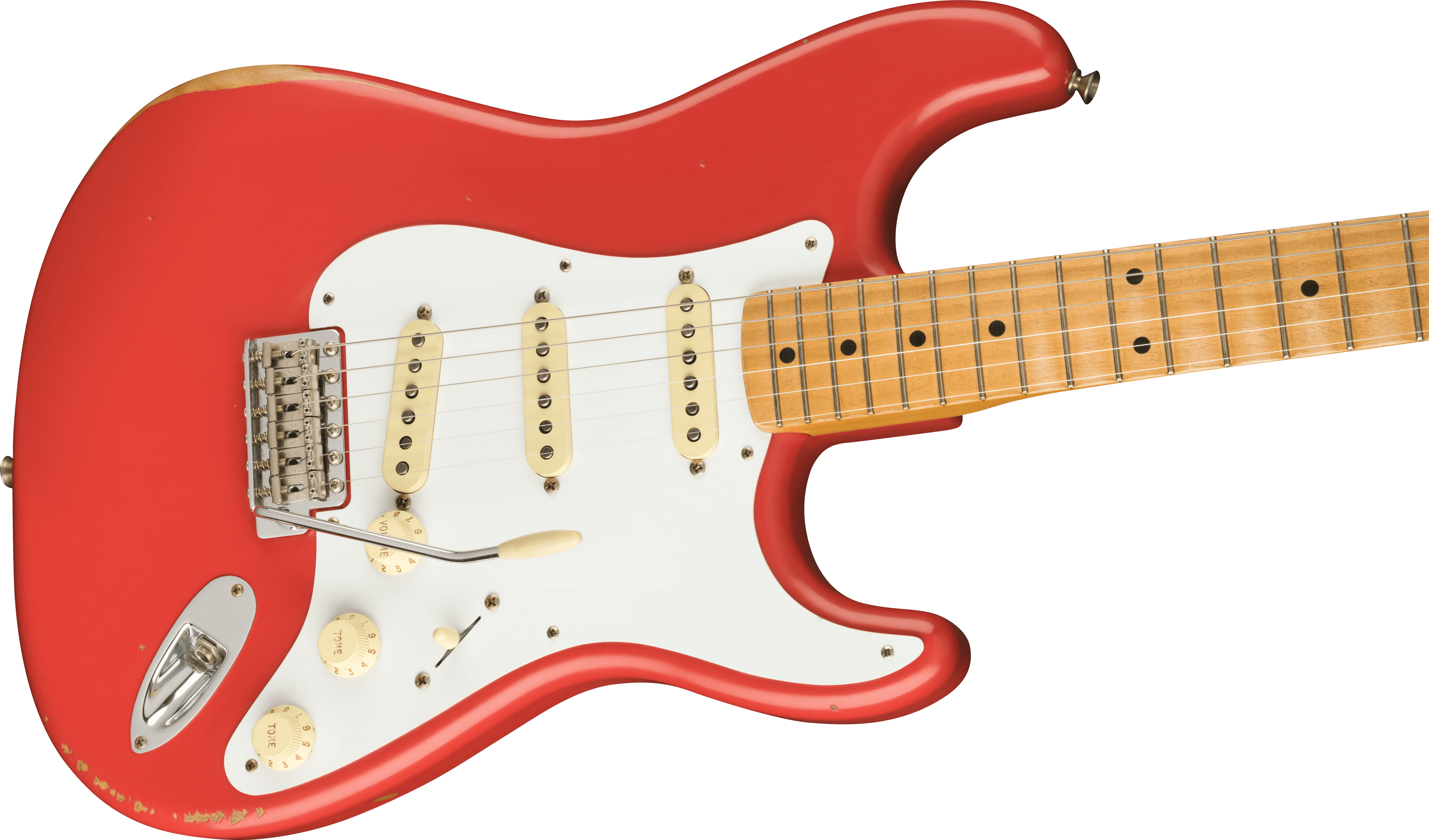 Fender Vintera Road Worn® '50s Stratocaster®, Maple Fingerboard, Fiesta Red