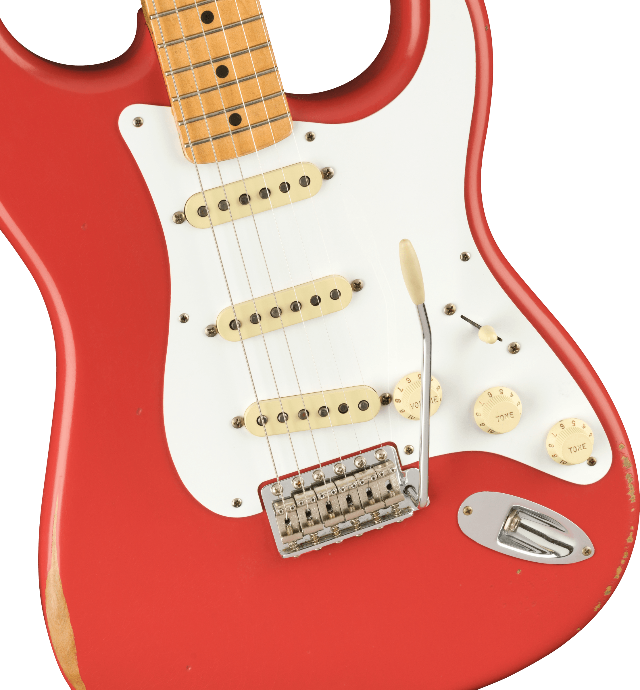 Fender Vintera Road Worn® '50s Stratocaster®, Maple Fingerboard, Fiesta Red