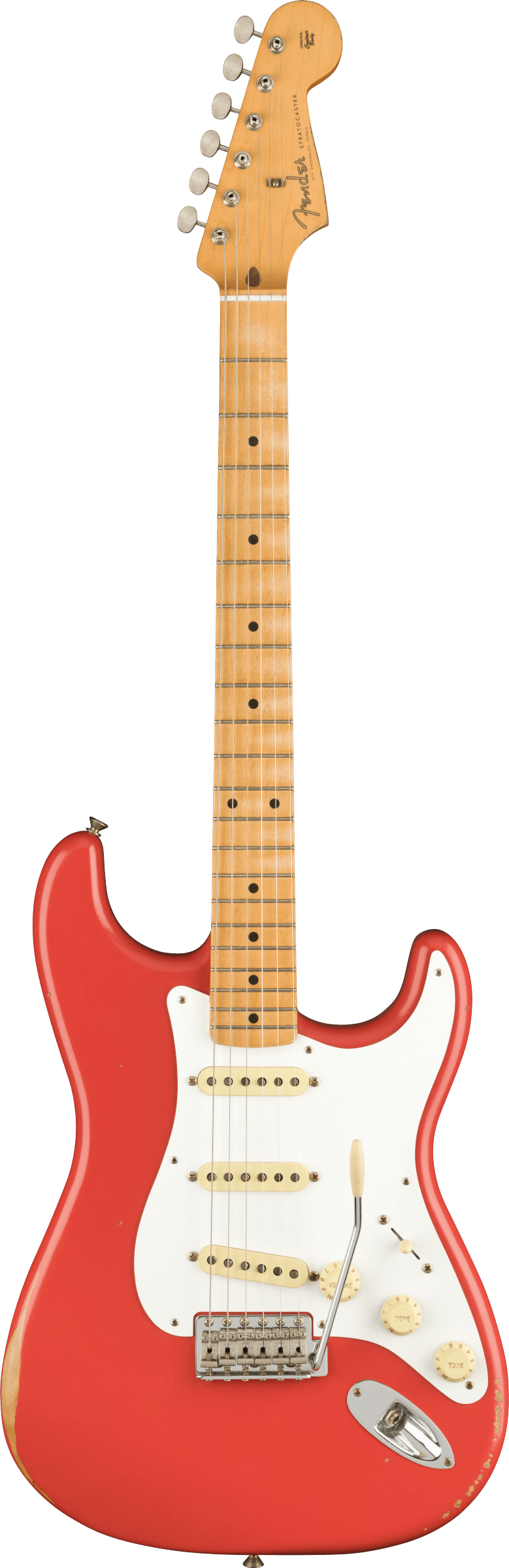Fender Vintera Road Worn® '50s Stratocaster®, Maple Fingerboard, Fiesta Red